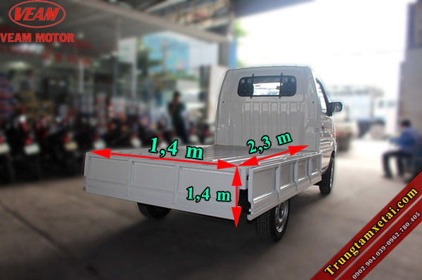 Kích thước thùng xe Veam Star 820Kg TL-trungtamxetai.com