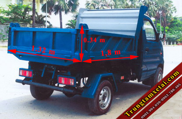Kích thước thùng xe ben Veam Star 640Kg-trungtamxetai.com