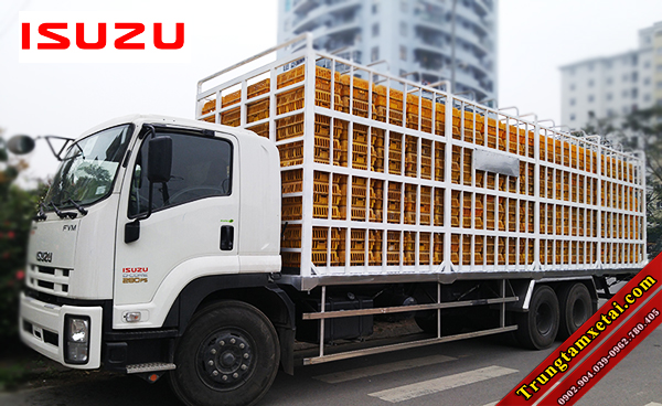 Xe tải chở gia cầm-Xe chở gà vịt-xe tải Isuzu chuyên dụng-trungtamxetai.com