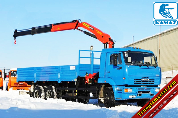 Xe tải gắn cẩu 3 tấn Kamaz-trungtamxetai.com